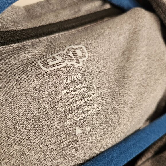 EXP Grey Men's Golf Short Sleeve Buttoned Polo size XL - Picture 4 of 7